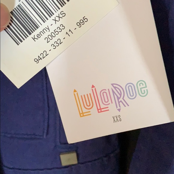 NWT XXS Blue Jacket with Flower Embellishments - Picture 6 of 8